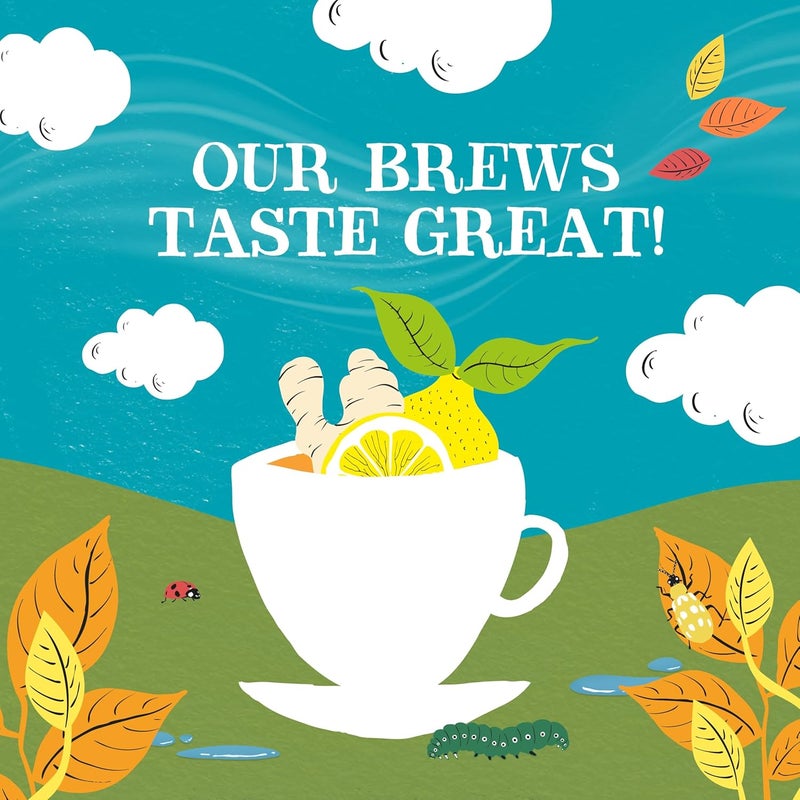 Clipper Organic Lemon & Ginger Herbal Tea - Caffeine Free, 50 Teabags - Image 4